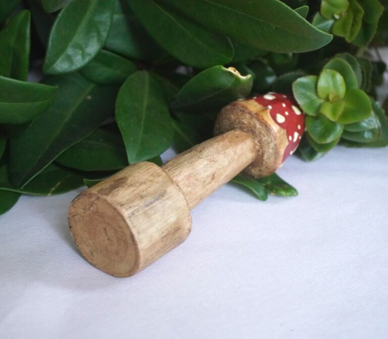 Deko Pilz Baum Holz Fliegenpilz Natur Herbstdeko Klein