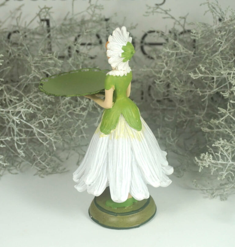 Dekofigur Teelichthalter Kerzenhalter Blumenmädchen Margeritenmädchen