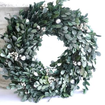 Herbstkranz Buchsbaumkranz Weihnachtskranz getrocknet 38 ∅