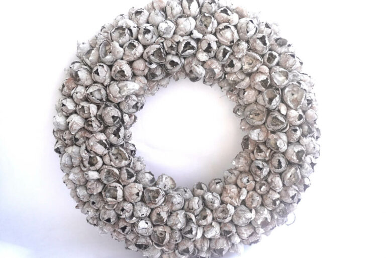 Herbstkranz Coconut Kranz Trocken Haltbar White Wash 40 ∅