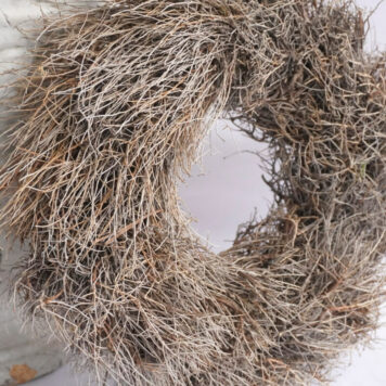 Herbstkranz Reisigkranz Naturgetrocknet Braun 30Ø