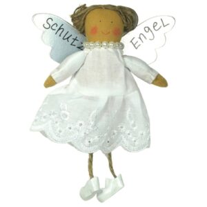 Baden Schutzengel Aufhänger Kleid Weiss Smile Sunny