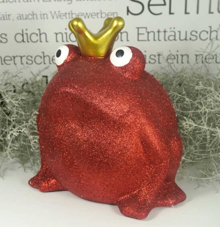 Pomme Pidou Spardose Money Bank Frosch Freddy Big Rot Glitzer