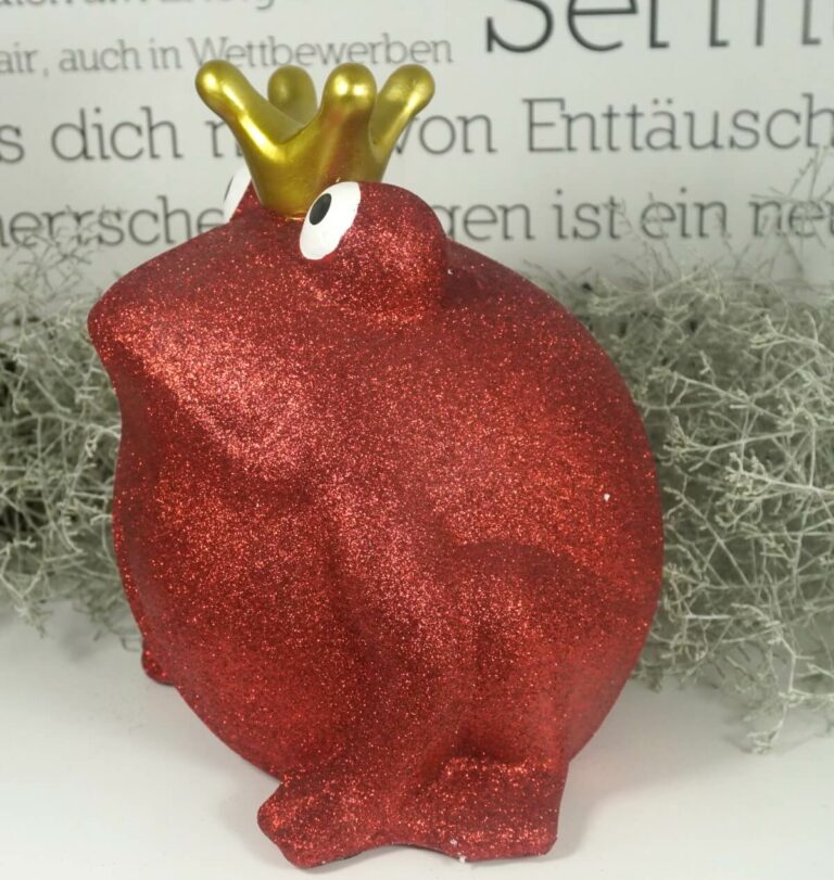 Pomme Pidou Spardose Money Bank Frosch Freddy Big Rot Glitzer