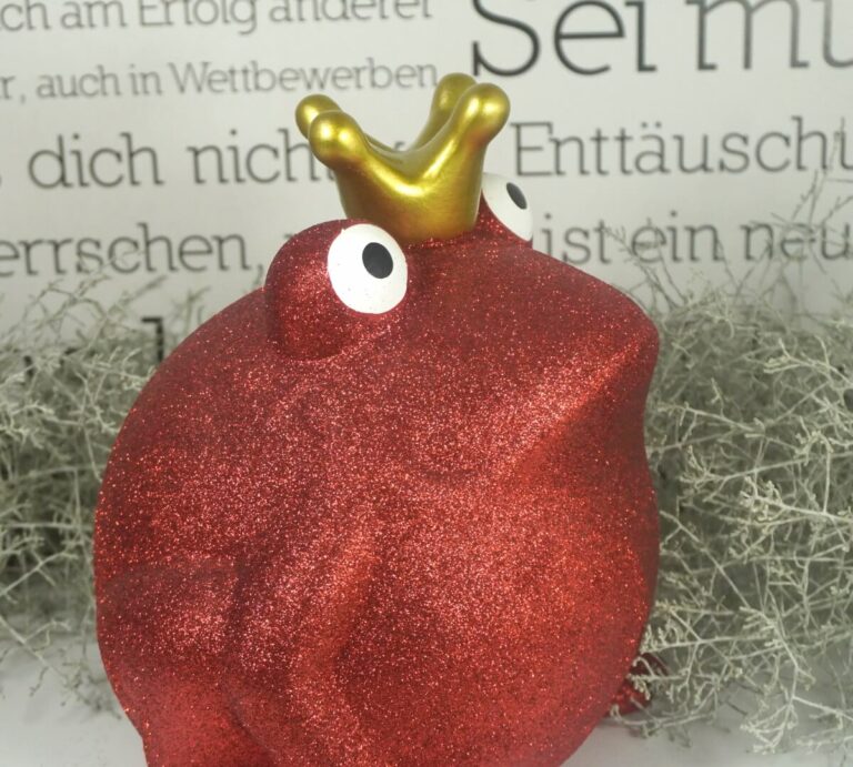 Pomme Pidou Spardose Money Bank Frosch Freddy Big Rot Glitzer