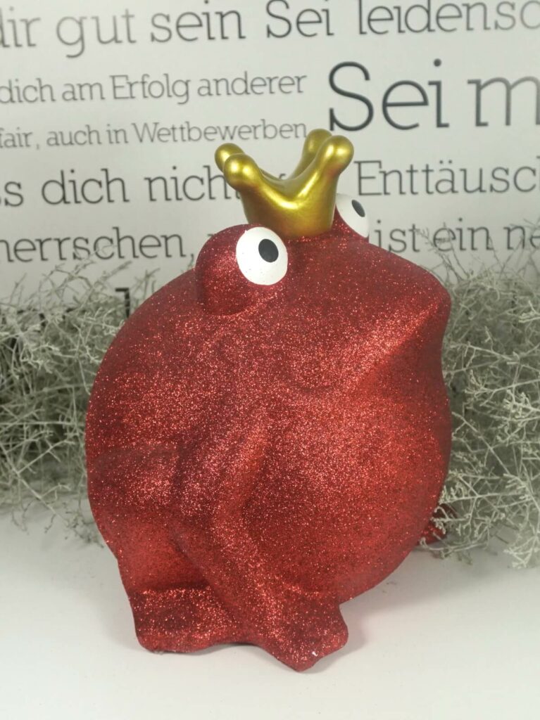 Pomme Pidou Spardose Money Bank Frosch Freddy Big Rot Glitzer