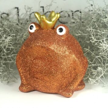 Pomme Pidou Spardose Money Bank Frosch Freddy Orange Glitzer