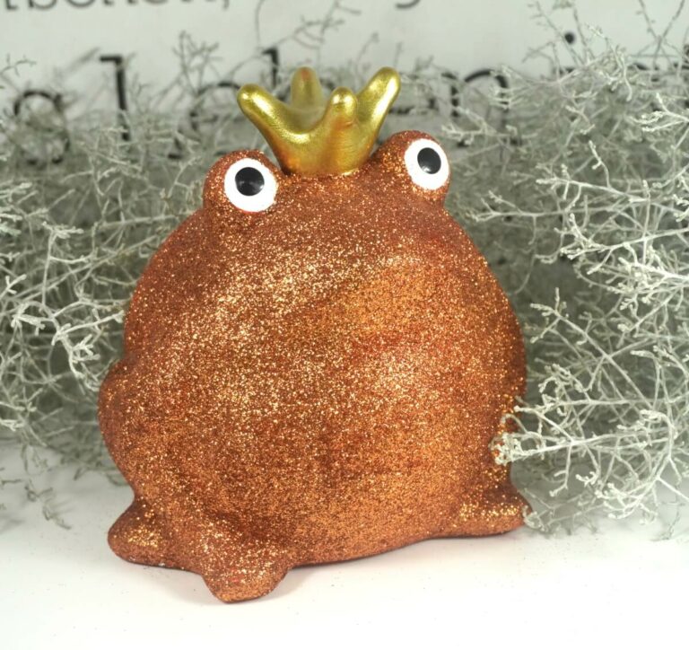 Pomme Pidou Spardose Money Bank Frosch Freddy Orange Glitzer