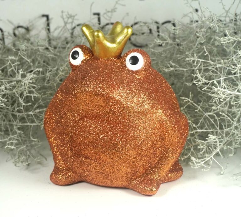 Pomme Pidou Spardose Money Bank Frosch Freddy Orange Glitzer