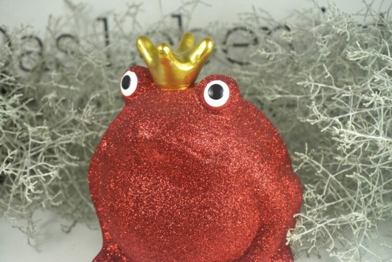 Pomme Pidou Spardose Money Bank Frosch Freddy Rot Glitzer