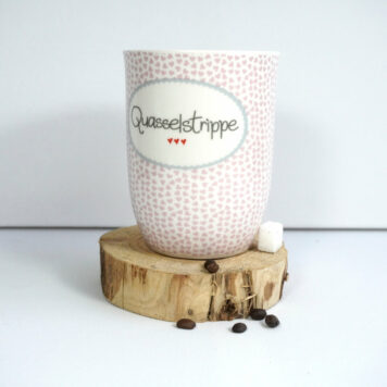 Mea Living Henkelbecher Kaffeebecher Quasselstrippe
