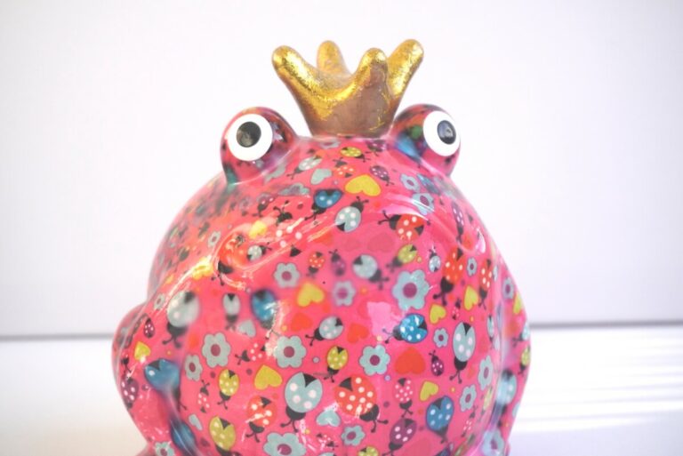 Pomme Pidou Spardose Money Bank Frosch Freddy Marie Bunt