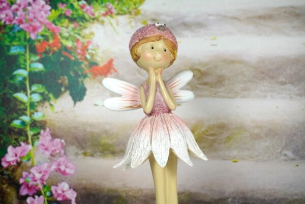Dekofigur Blumenmädchen Fee Elfe Little Sweet Rosa L