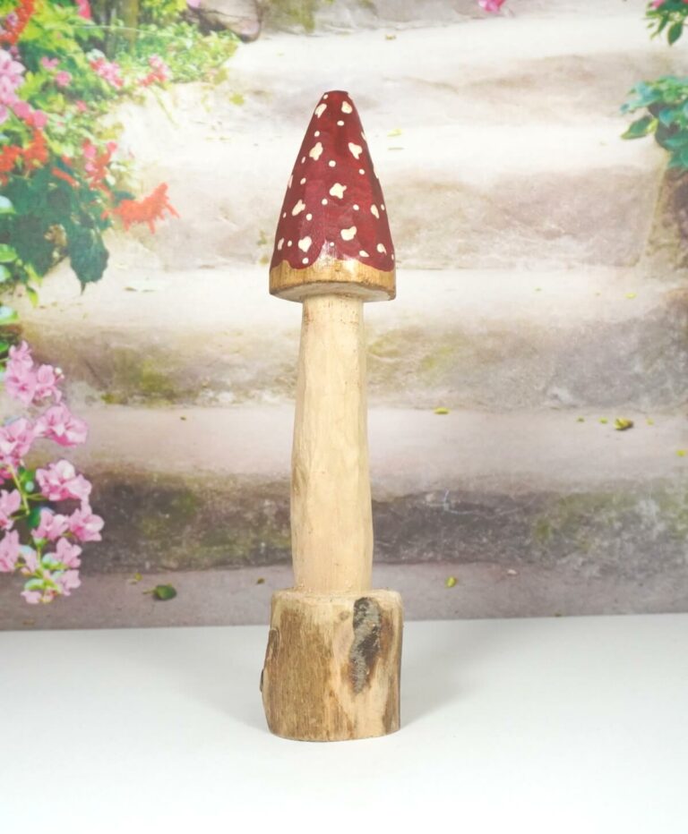 Dekofigur Pilz Baum Holz Fliegenpilz Natur L