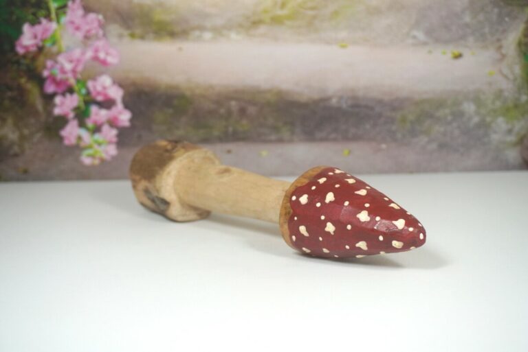 Dekofigur Pilz Baum Holz Fliegenpilz Natur L