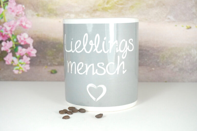 Henkelbecher Sprüche Tasse Pott XXL Lieblingsmensch