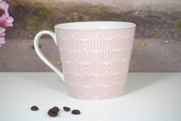 Krasilnikoff Henkelbecher Kaffeebecher Blossom Rosa