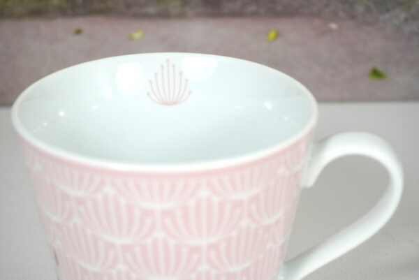 Krasilnikoff Henkelbecher Kaffeebecher Blossom Rosa