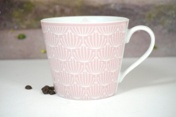 Krasilnikoff Henkelbecher Kaffeebecher Blossom Rosa