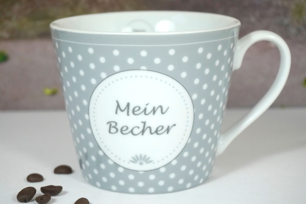 Krasilnikoff Henkelbecher Kaffeebecher Mein Becher - Elfengarten Dormagen