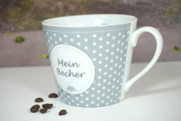 Krasilnikoff Henkelbecher Kaffeebecher Mein Becher