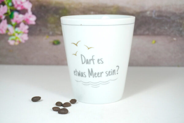 Krasilnikoff Kaffeebecher Mug Darf es etwas Meer sein