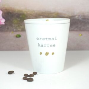 Krasilnikoff Kaffeebecher Mug erstmal kaffee