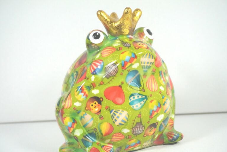 Pomme Pidou Spardose Money Bank Frosch Freddy Äffchen