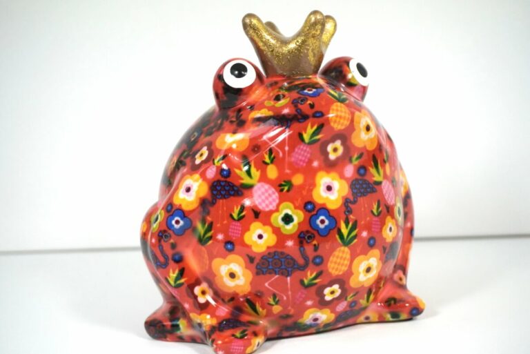 Pomme Pidou Spardose Money Bank Frosch Freddy Flamingo