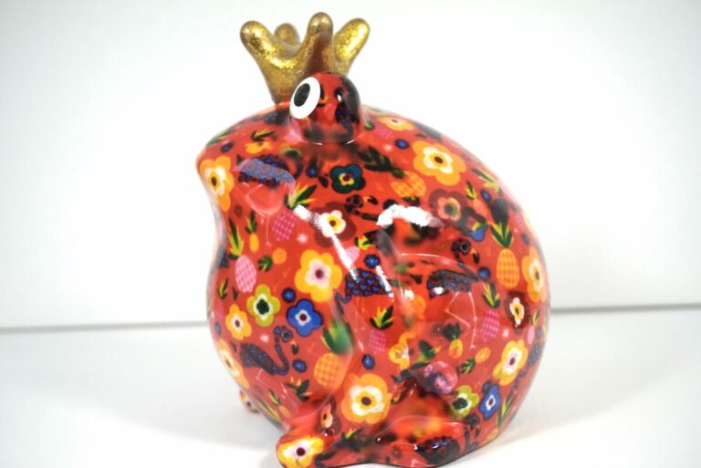 Pomme Pidou Spardose Money Bank Frosch Freddy Flamingo