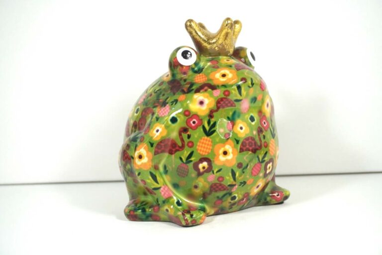 Pomme Pidou Spardose Money Bank Frosch Freddy Grün Flamingo