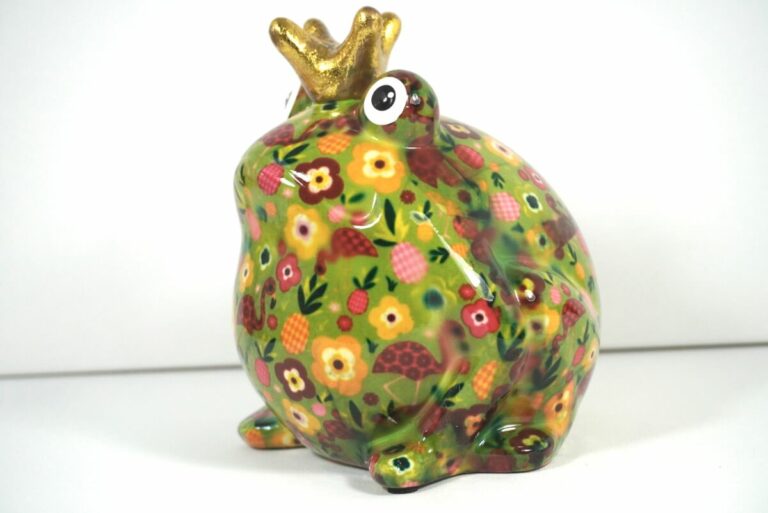 Pomme Pidou Spardose Money Bank Frosch Freddy Grün Flamingo