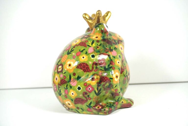 Pomme Pidou Spardose Money Bank Frosch Freddy Grün Flamingo