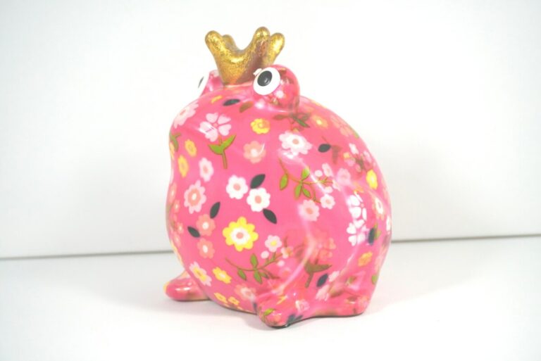 Pomme Pidou Spardose Money Bank Frosch Freddy Pink Blume