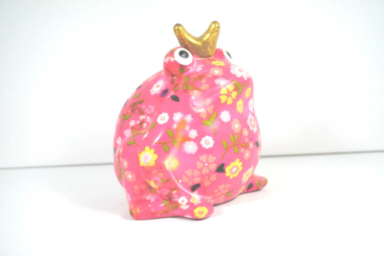 Pomme Pidou Spardose Money Bank Frosch Freddy Pink Blume