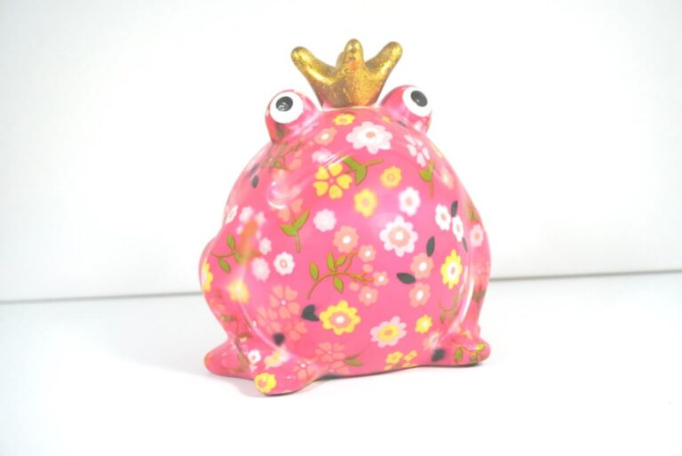 Pomme Pidou Spardose Money Bank Frosch Freddy Pink Blume