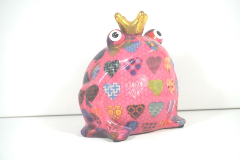 Pomme Pidou Spardose Money Bank Frosch Freddy Pink Herz