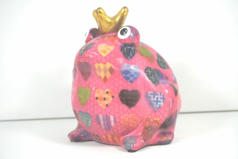 Pomme Pidou Spardose Money Bank Frosch Freddy Pink Herz