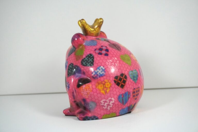 Pomme Pidou Spardose Money Bank Frosch Freddy Pink Herz