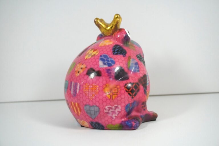 Pomme Pidou Spardose Money Bank Frosch Freddy Pink Herz