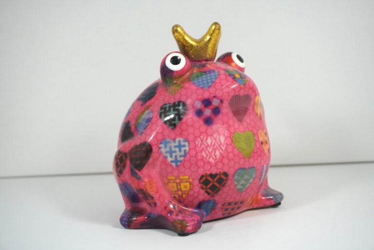 Pomme Pidou Spardose Money Bank Frosch Freddy Pink Herz