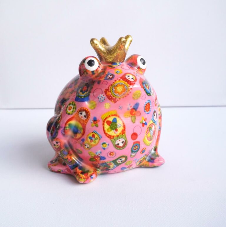 Pomme Pidou Spardose Money Bank Frosch Freddy Puppe