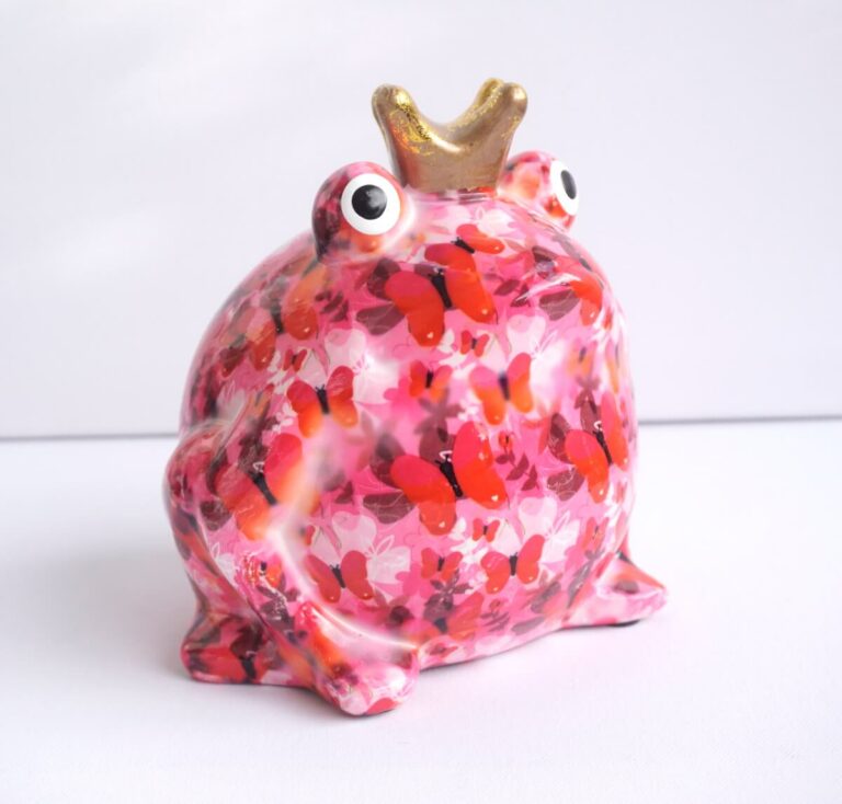 Pomme Pidou Spardose Money Bank Frosch Freddy Schmetterlinge