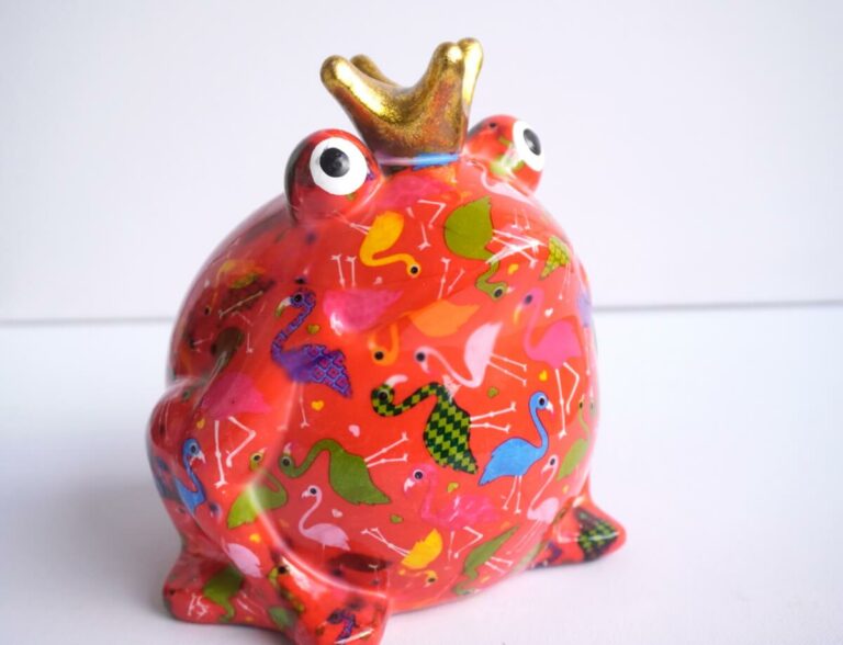 Pomme Pidou Spardose Money Bank Frosch Freddy Storch