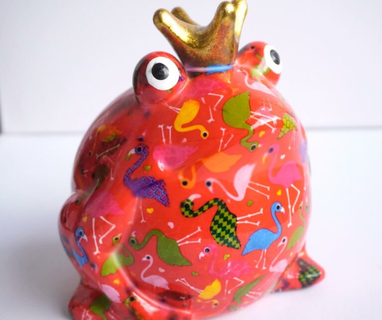 Pomme Pidou Spardose Money Bank Frosch Freddy Storch