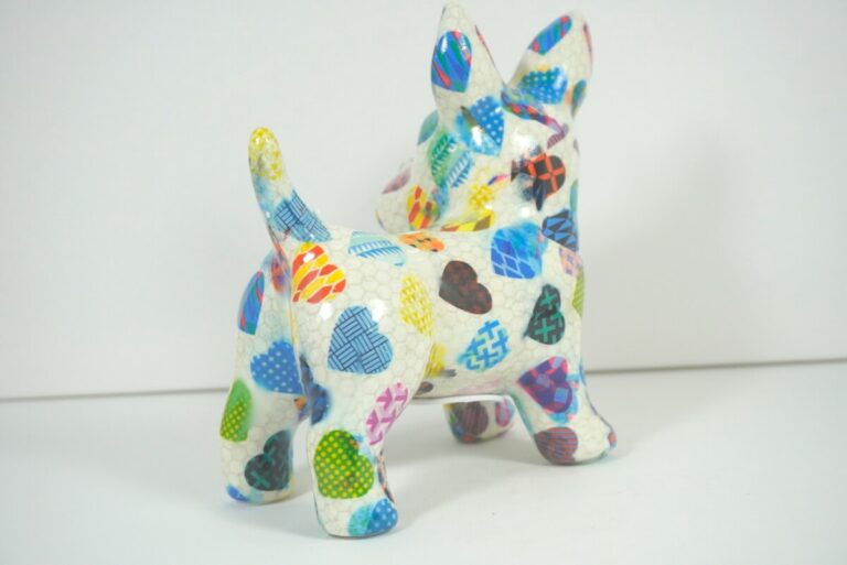 Pomme Pidou Spardose Money Bank Hund Boomer Weiss Herzchen
