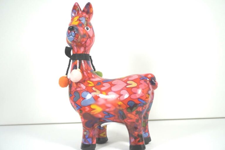 Pomme Pidou Spardose Pedro Lama Alpaka Herzchen