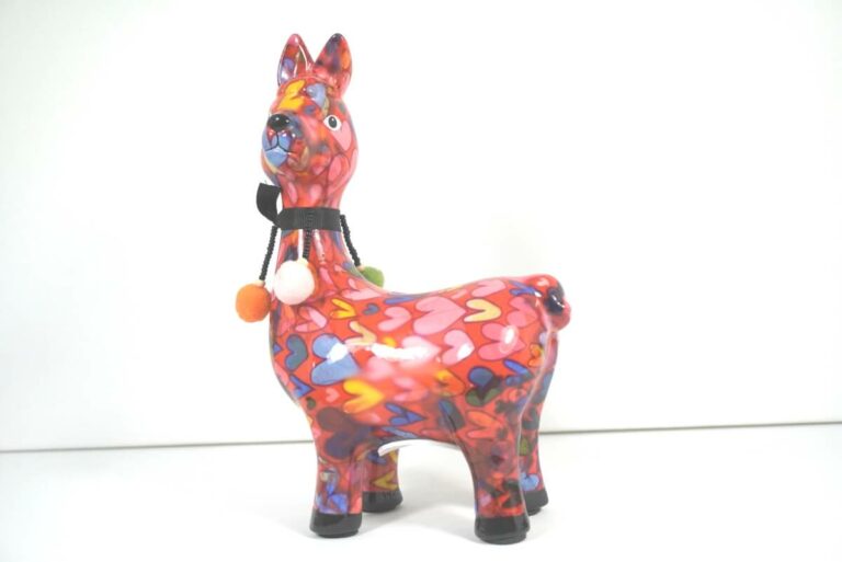 Pomme Pidou Spardose Pedro Lama Alpaka Herzchen