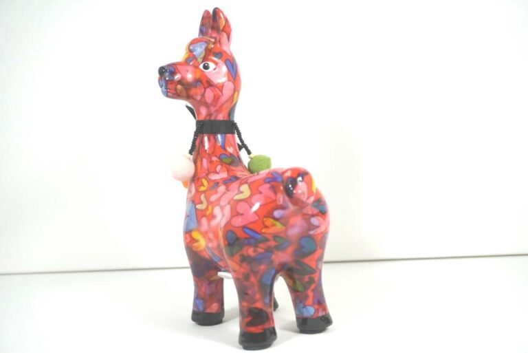 Pomme Pidou Spardose Pedro Lama Alpaka Herzchen
