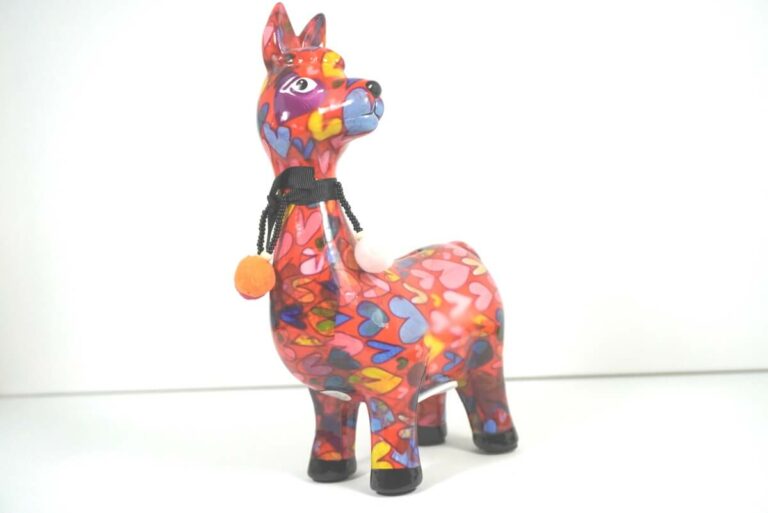 Pomme Pidou Spardose Pedro Lama Alpaka Herzchen